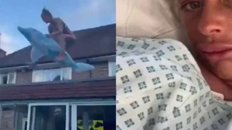 Modelo tem rosto desconfigurado após pular do telhado de seu chefe: Vi sangue