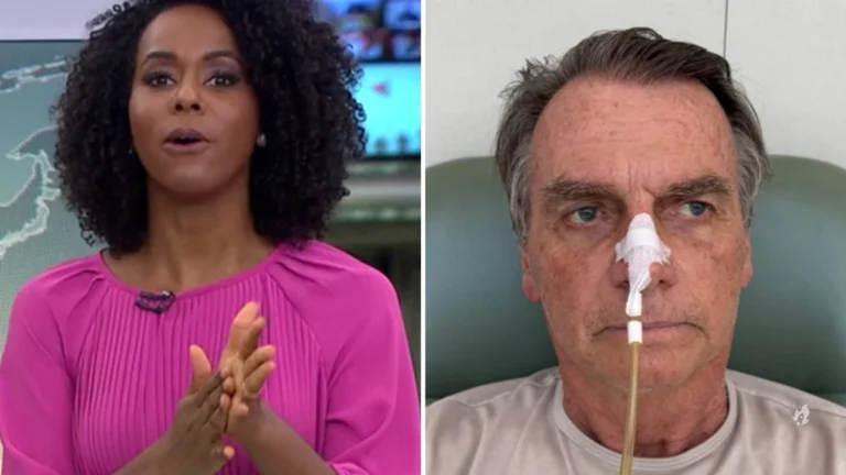 Coube a Maju Coutinho trazer notícia sobre quadro clínico de Bolsonaro: ‘Ele está’