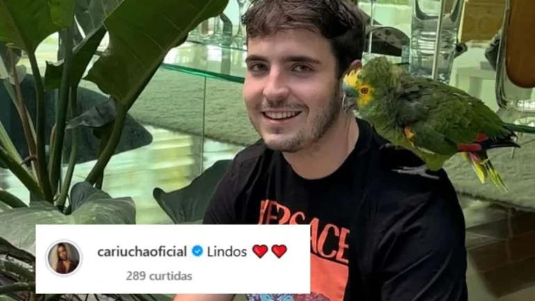 Cariúcha flerta com filho de Gugu após beijo em festa e fãs reagem: Doida pelo pintinho amarelinho