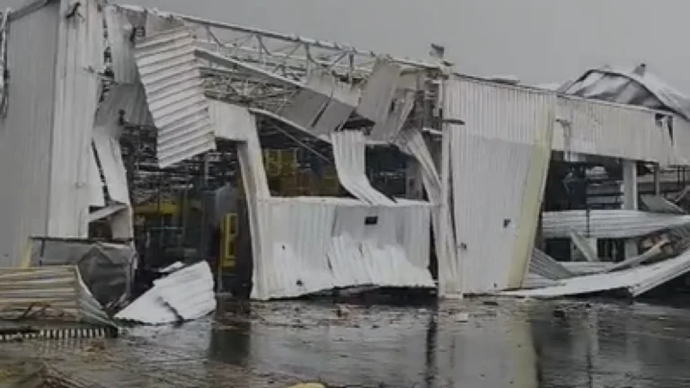 Fábrica da Toyota é devastada por fortes ventos no interior de São Paulo
