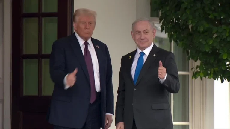 Ao receber Netanyahu, Trump se diz “muito confiante” sobre paz para Gaza