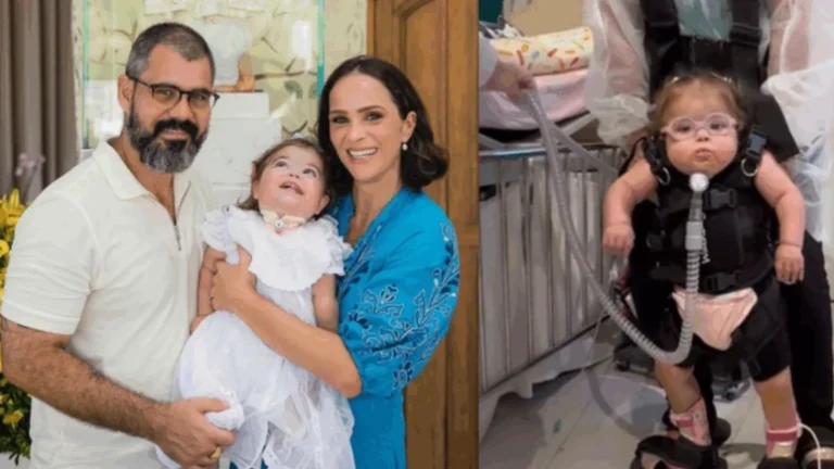 Juliano Cazarré fala sobre doença rara da filha: Horas por dia sem respirador