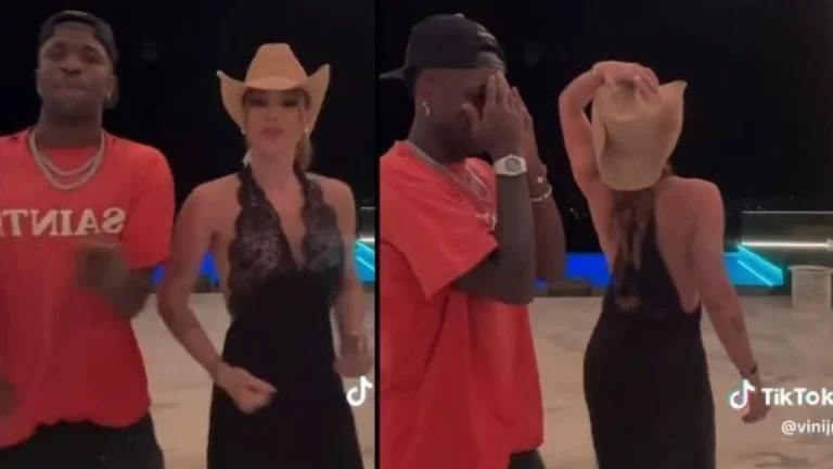 Vini Jr e Virginia juntos pela 1ª vez: craque posta vídeo com influencer