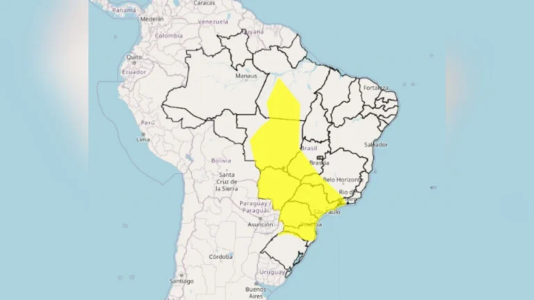 Alerta amarelo: veja quais regiões estão sob risco de chuvas intensas