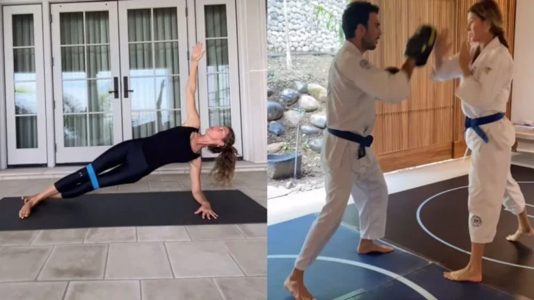 Gisele Bündchen mostra rotina fitness e momento raro com o namorado