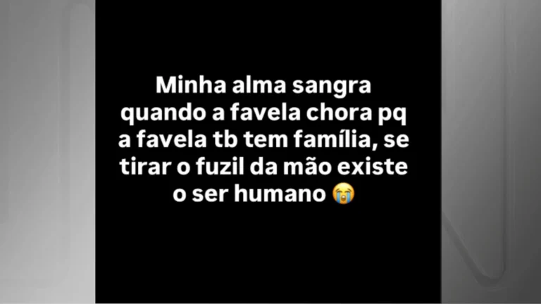 Em dia de megaoperação, Oruam diz que “sem fuzil na mão, existe ser humano”