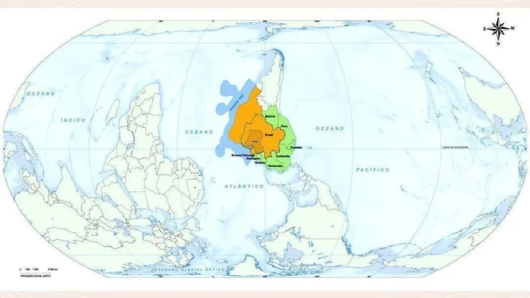 IBGE lança versão do mapa-múndi com o Pará no centro, em homenagem à COP30
