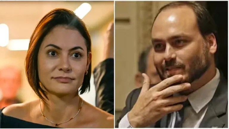 Atitude de filho de Bolsonaro com Michelle é revelada e chama atenção nas redes sociais