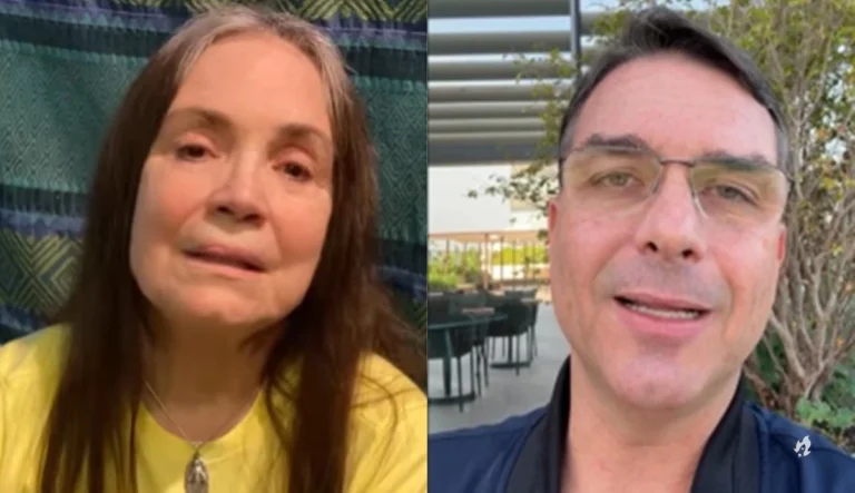 Posicionamento de Regina Duarte a respeito de Flávio Bolsonaro agita às redes sociais