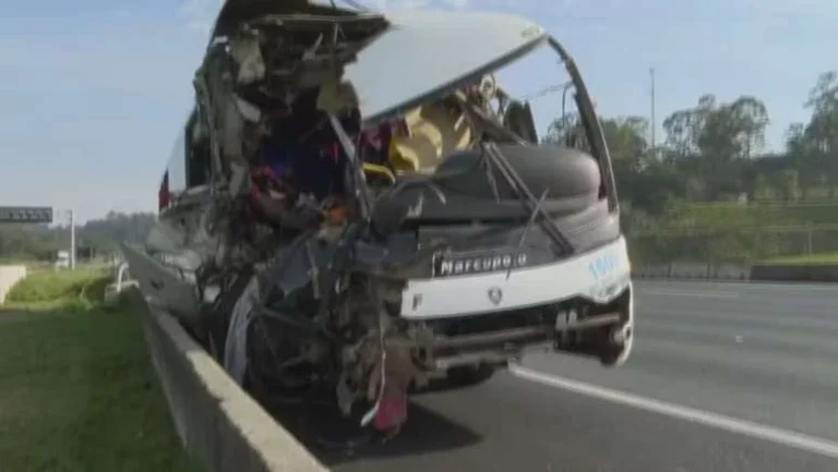 Acidente entre ônibus e caminhão deixa 44 feridos em rodovia de SP