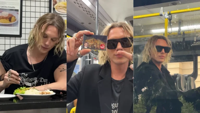 Do PF ao busão: veja o rolê do ator de “Stranger Things” em SP