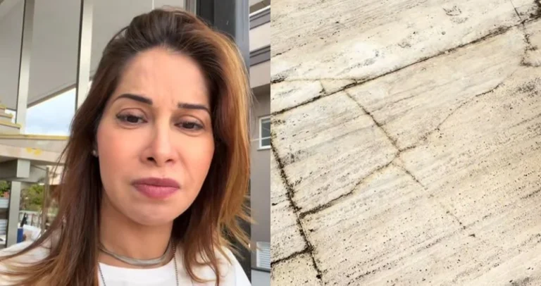 Maíra Cardi se revolta ao visitar obra e ver piso de R$ 2 milhões quebrado