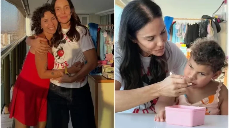Ivete Sangalo abre a porta de sua casa para fã que tem filha com síndrome rara
