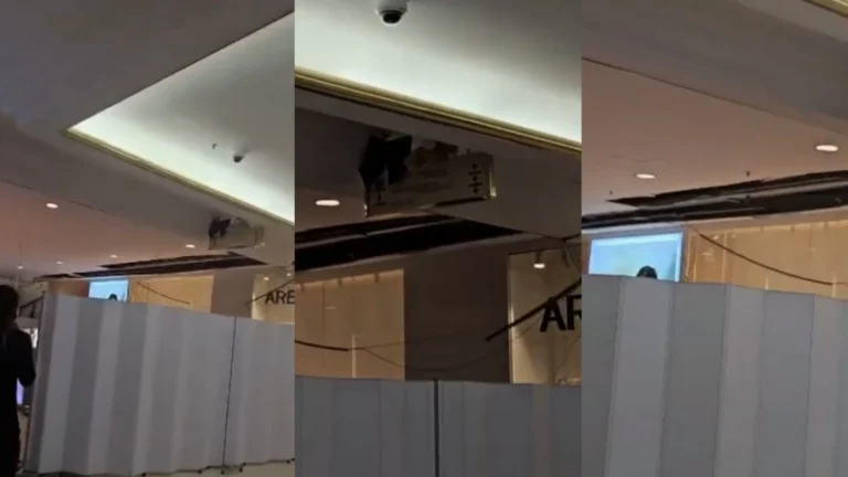 Vídeo: Pedaço de teto do Shopping Iguatemi desaba em São Paulo
