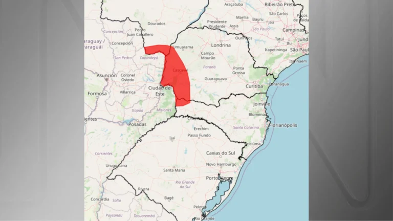 Novo sistema de chuvas coloca Sul do Brasil em alerta vermelho nesta sexta