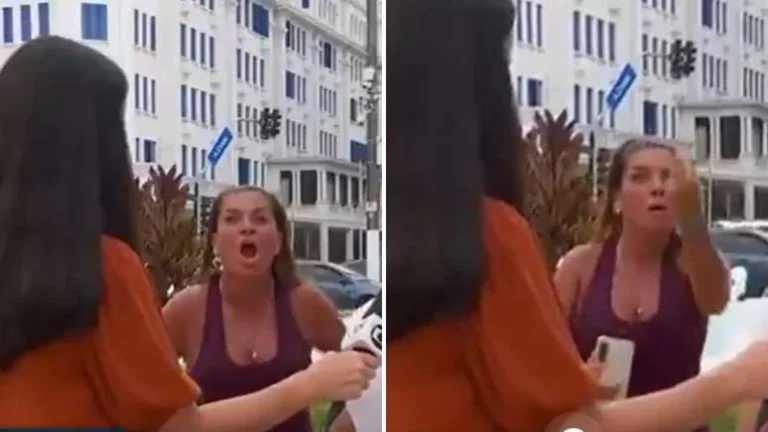 Vídeo: Mulher interrompe transmissão ao vivo para gritar Globo lixo e faz gesto ofensivo