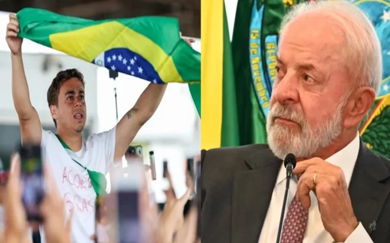 Vídeo: Durante caminhada, Nikolas chuta boneco de Lula e dispara: “É pelo Brasil”