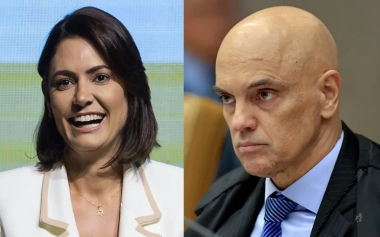 Michelle Bolsonaro chama atenção no STF e arranca elogios de ministros