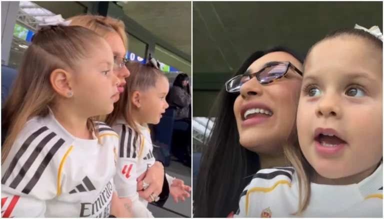 Maria Flor, filha de Virginia, se irrita ao ver falta em Vini Jr. em jogo