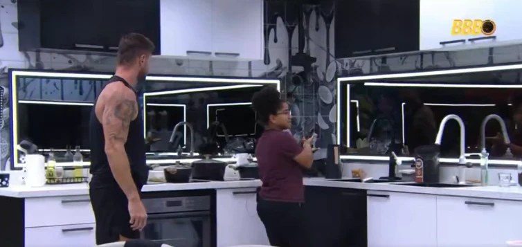 Milena e Jonas brigam no BBB 26: “Você não faz nada”