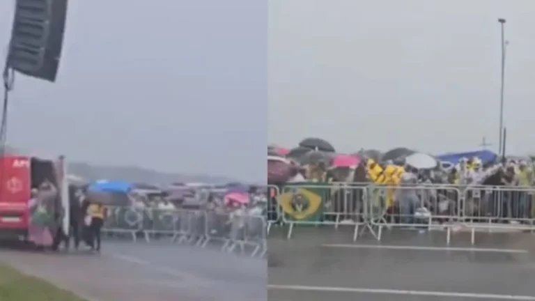 Ao menos 3 pessoas seguem internadas após serem atingidas por raio em ato
