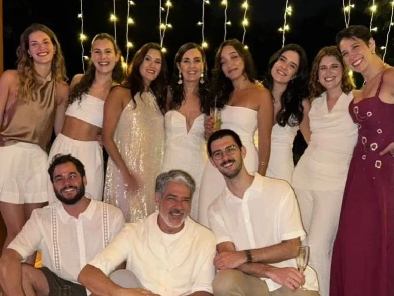 Fátima Bernardes e William Bonner passam Réveillon juntos