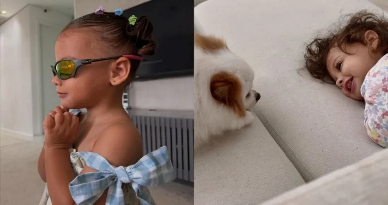 Amanda Kimberlly posta novas fotos de Helena, filha com Neymar