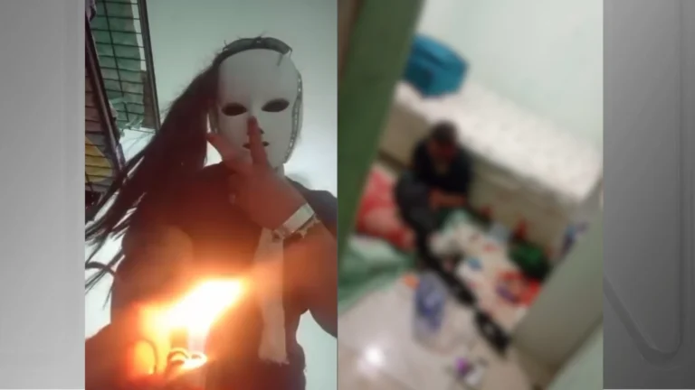 Mulher mascarada tortura com isqueiro homem que conheceu em bar no DF