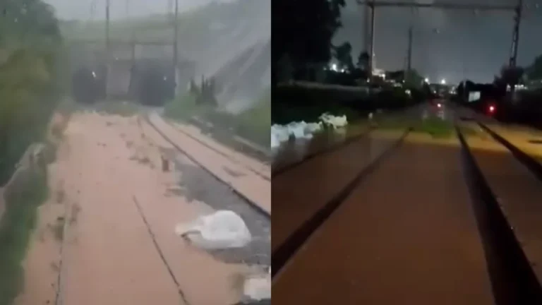 Alagamento na Linha 7-Rubi causa lentidão nos trens em SP