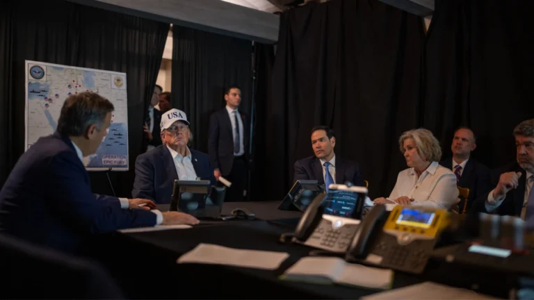 Casa Branca divulga foto de Trump acompanhando operação no Irã