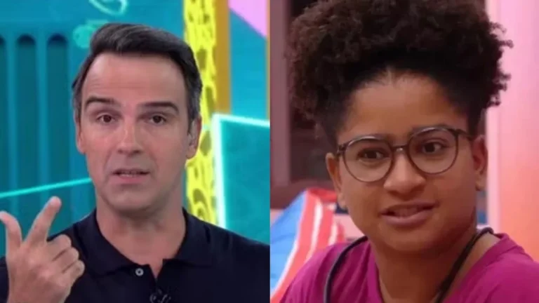Vídeo: Ao vivo, sister fala demais e leva ‘bronca’ de Tadeu: ‘Que isso’