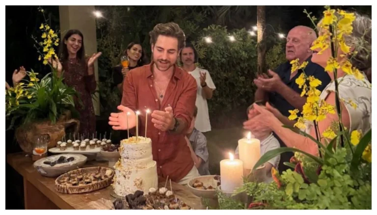 Thales Bretas celebra aniversário ao lado dos filhos com Paulo Gustavo