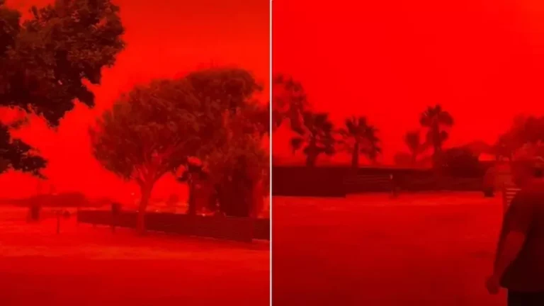 Céu vermelho na Austrália liga sinal de alerta e preocupa especialistas