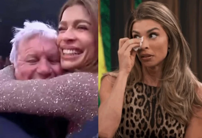 Pai de Grazi Massafera sofre infarto e atriz entra em pânico
