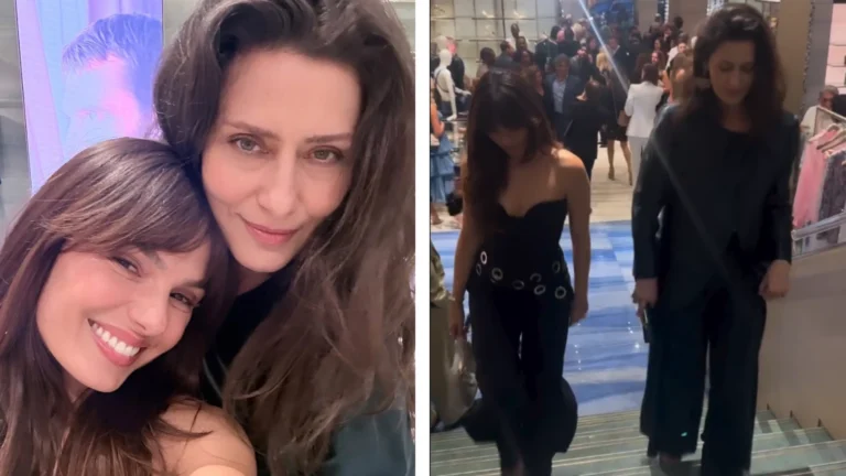 Maria Fernanda Cândido encontra Isis Valverde em Los Angeles para jantar