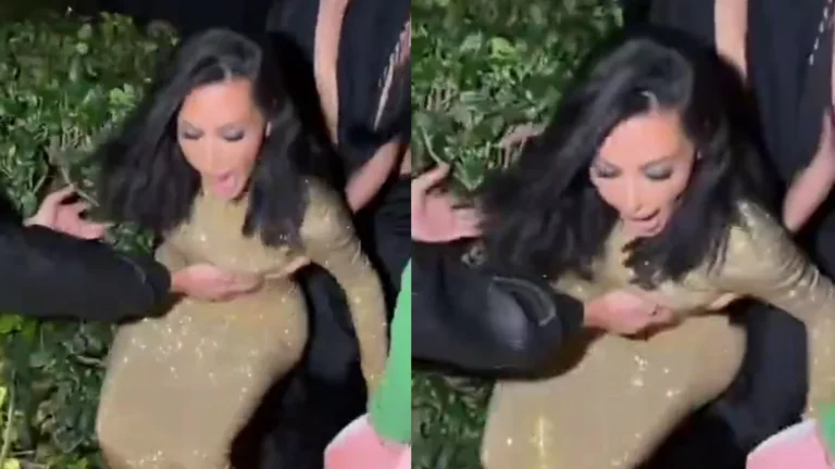 Kim Kardashian leva tombo em festa pós-Oscar e vídeo viraliza; assista
