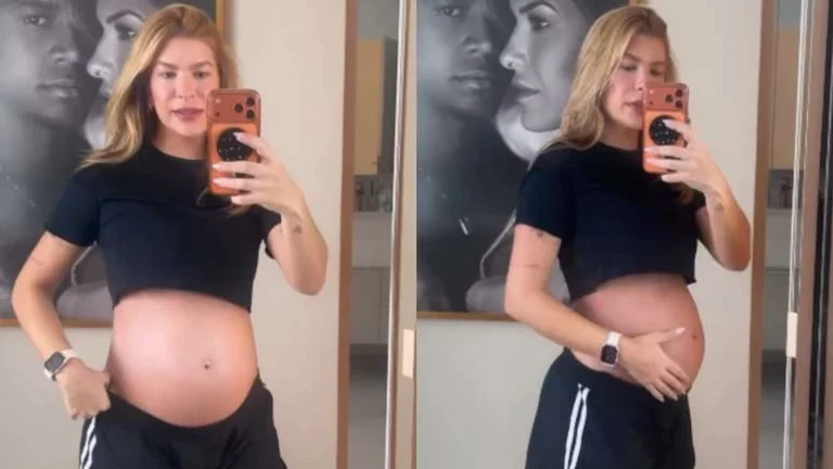 Lore Improta relata reta final da gravidez e revela quantos quilos engordou: Falta de ar