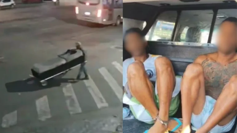 Homem carrega corpo de mulher dentro de cama box e é preso no litoral de SP