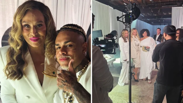 MC Cabelinho vai a evento exclusivo de Beyoncé e posa com a mãe da diva