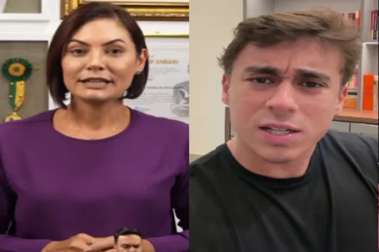 Michelle Bolsonaro reage após Eduardo atacar Nikolas Ferreira