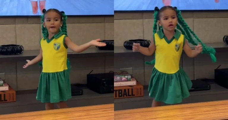 Bruna Biancardi mostra Mavie dançando K-pop com look “brasilcore”