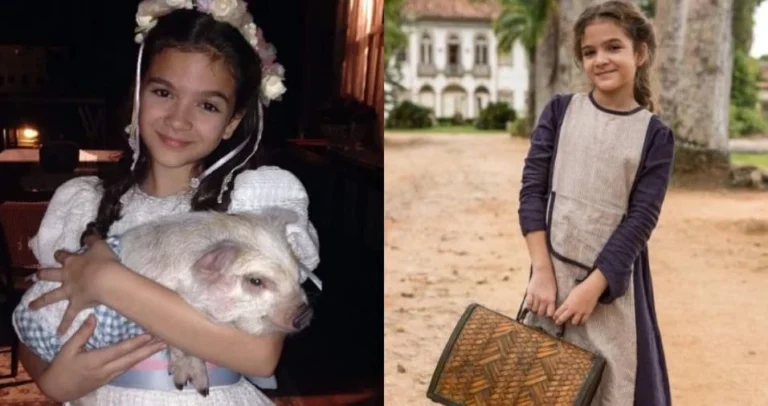 Mel Maia resgata fotos de “Além do Tempo” ao celebrar volta da novela