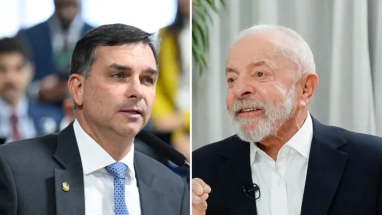 Vídeo: Flávio Bolsonaro quebra protocolo e revela que lula “está com o diabo”