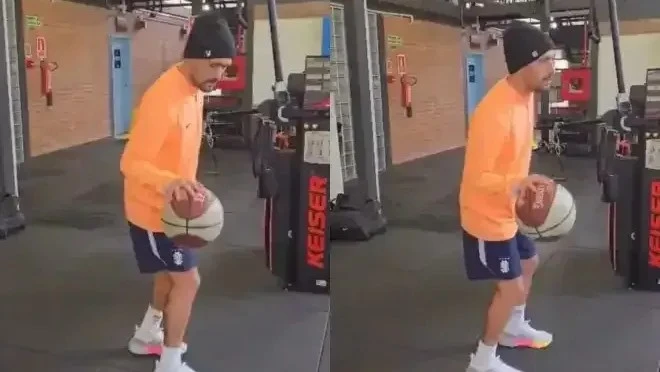 Em recuperação, Arrascaeta faz trabalho com bola de basquete e mira Copa