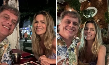 Guilherme Fontes, de “A Viagem”, posta cliques raros com a namorada