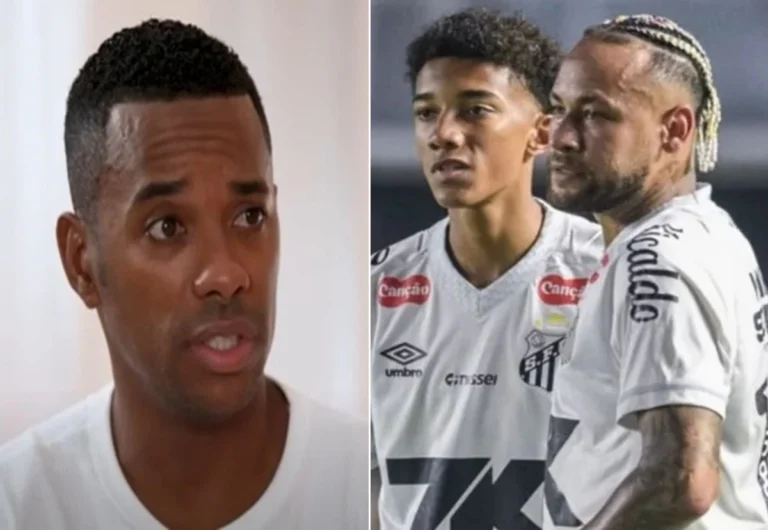 Reação de Robinho ao saber de atitude de Neymar com seu filho surpreende e dá o que falar