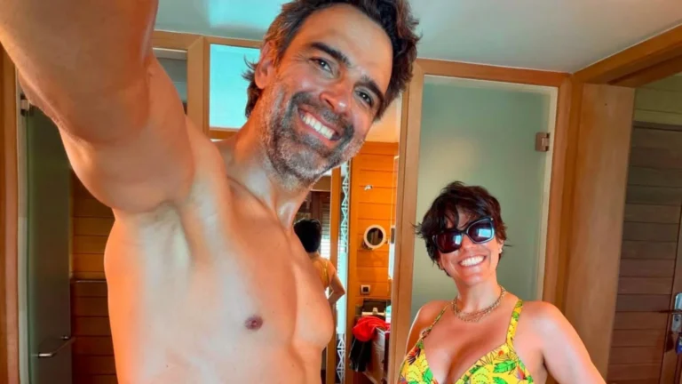 Tadeu Schmidt publica fotos sem camisa e chama atenção da web: “Corpão”