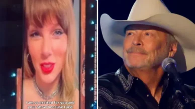 Taylor Swift envia mensagem de vídeo carinhosa para Alan Jackson; veja