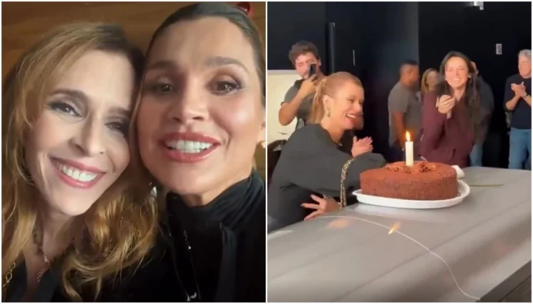 Elenco de “Quem Ama Cuida” festeja com bolo em caixão no velório de Arthur