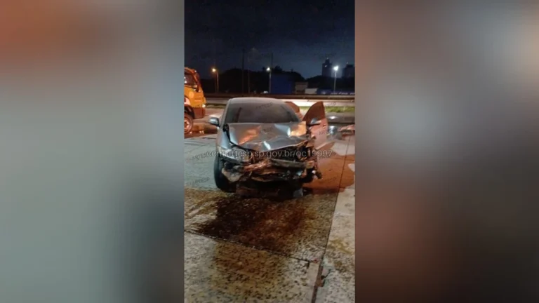 SP: Carro pega fogo após colisão na Castello Branco e três morrem